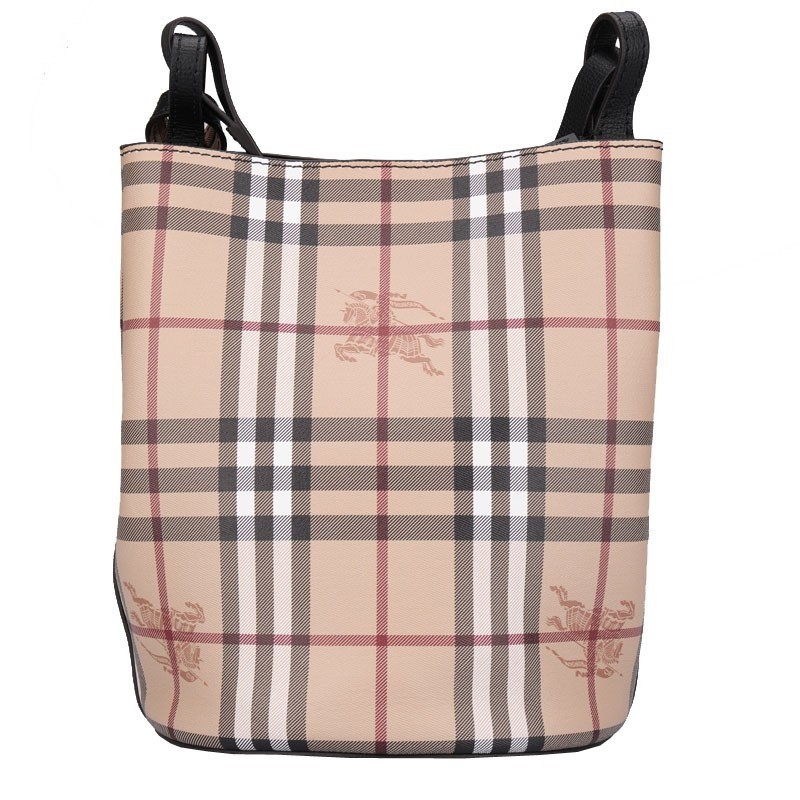 商品Burberry|【现货】博柏利经典格纹单肩包斜挎水桶包 两色可选,价格¥4435,第6张图片详细描述