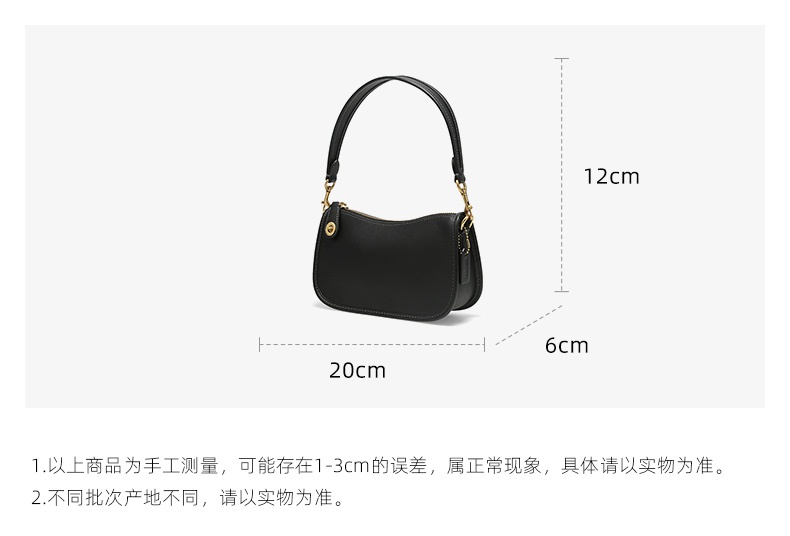 商品Coach|COACH 小号女士皮质手提包 C2643B4BK 送礼好物,价格¥1621,第2张图片详细描述