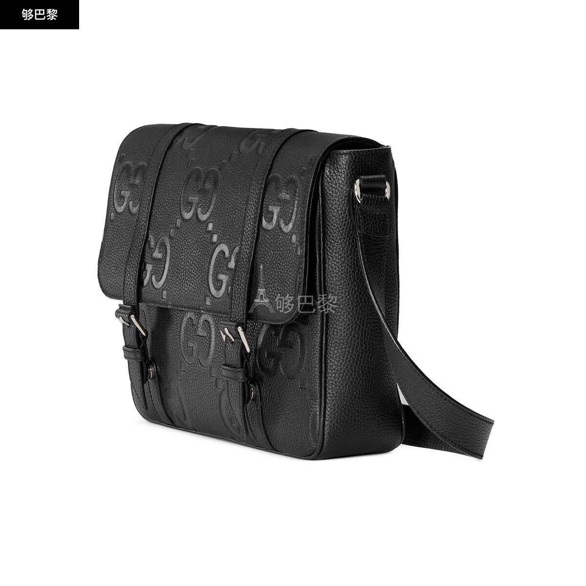 商品Gucci|【预售】 古驰 24秋冬 男士 单肩包 超级双G中号邮差包 760234 AABY0 1000,价格¥18712,第6张图片详细描述