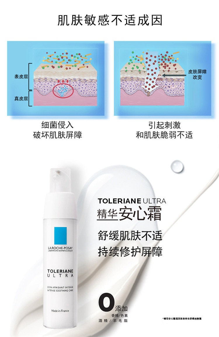 商品La Roche Posay|LA ROCHE-POSAY理肤泉 特安乳液安心霜40ML #滋润型,价格¥188,第3张图片详细描述