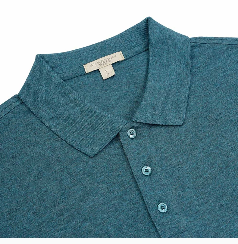 商品Burberry|BURBERRY 男士POLO衫绿色 3950363,价格¥1262,第4张图片详细描述