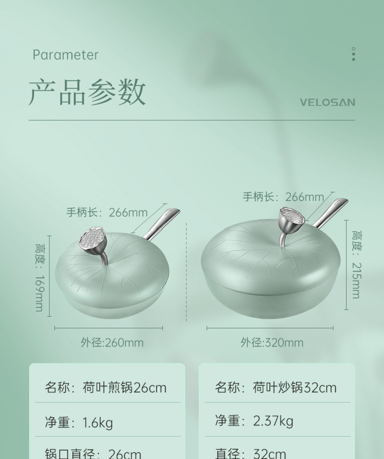 商品[国内直发] URBAN SPLASH|VELOSAN荷叶煎锅,价格¥551,第15张图片详细描述