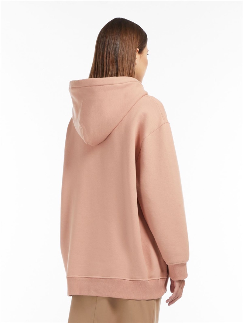 商品[国内直发] Max Mara|棉质字母印花宽松抽绳连帽卫衣 ADITO,价格¥1823,第5张图片详细描述