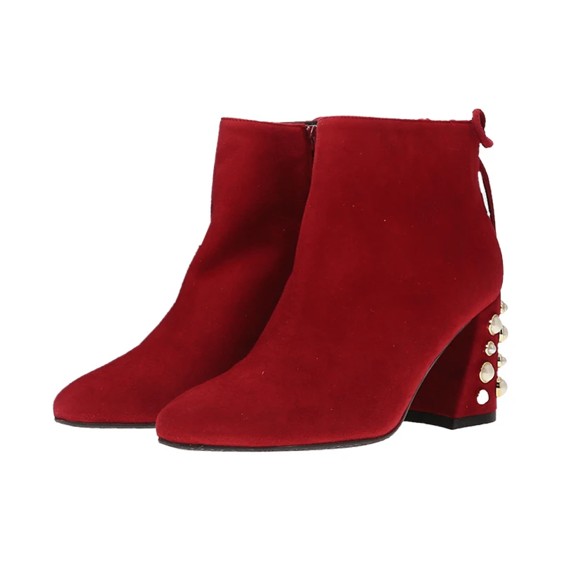 商品[国内直发] Stuart Weitzman|STUART WEITZMAN 红色女士高跟鞋 PEARLLOFTYMIMI-SCARLET-SUEDE,价格¥159,第1张图片详细描述