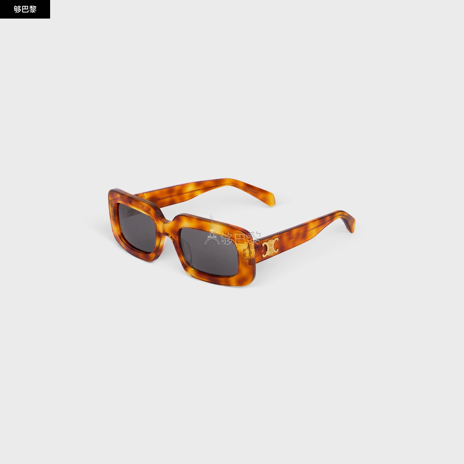 商品Celine|【预售】 赛琳 25春夏 男士 太阳眼镜 TRIOMPHE SKATE 02醋酸酯太阳眼镜 4S313CPLB.19HU ,价格¥4187,第5张图片详细描述