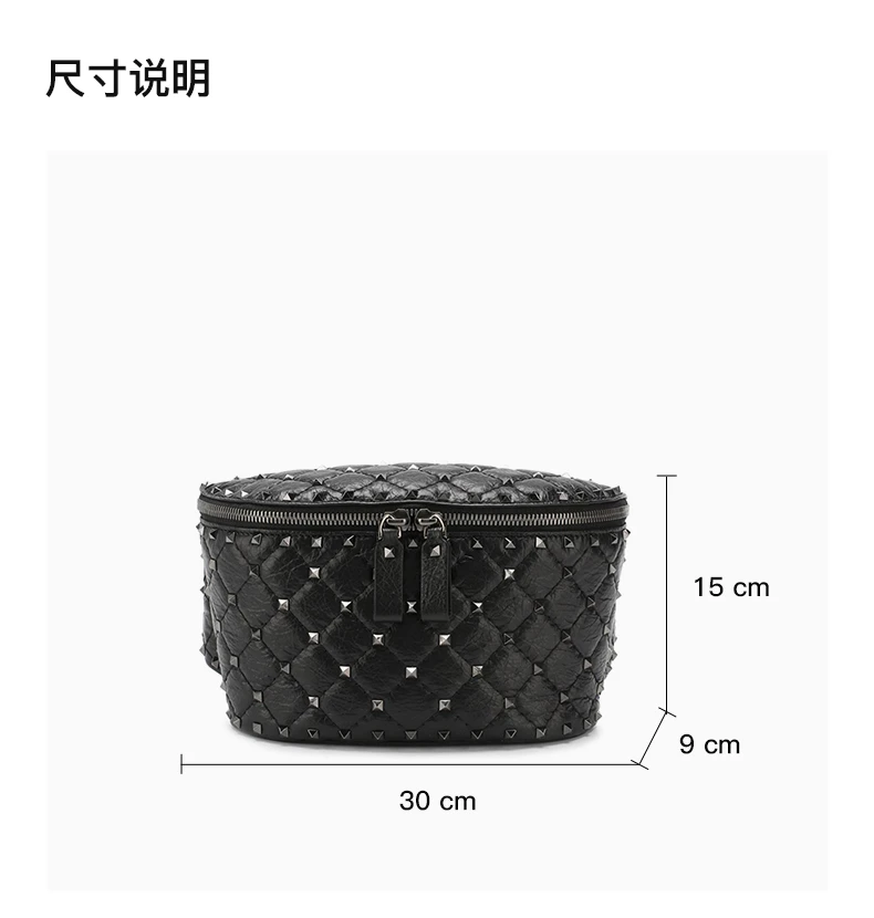 商品[国内直发] Valentino|VALENTINO 黑色女士腰包 RW2B0B45-ARD-0NO,价格¥7000,第3张图片详细描述