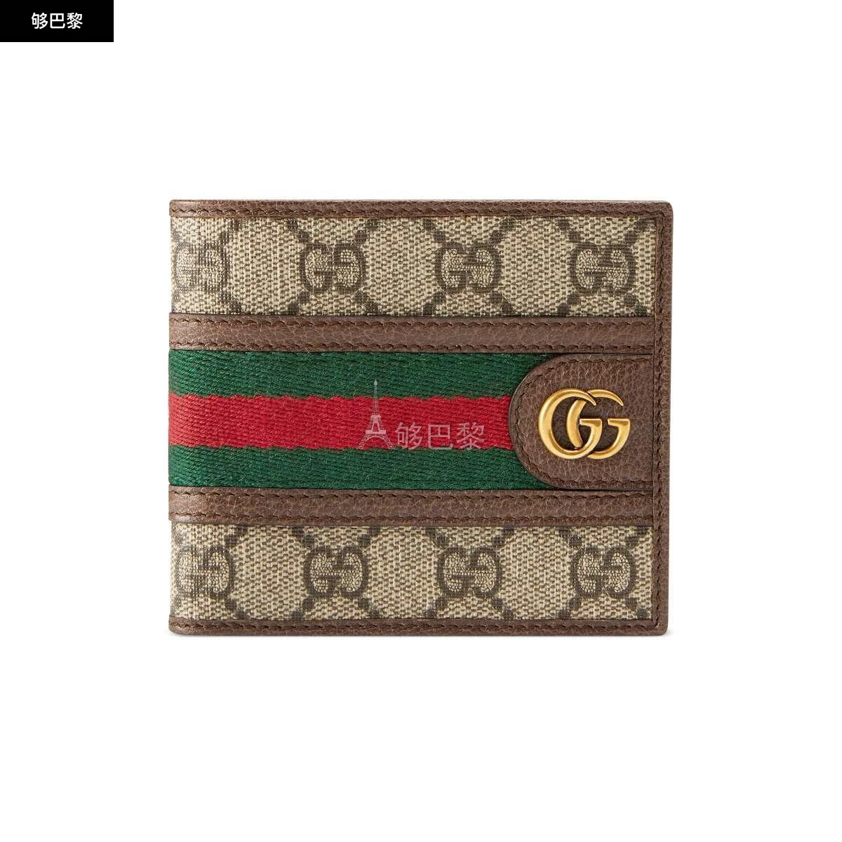 商品Gucci|【预售】 古驰 24秋冬 男士 钱包 Ophidia系列GG零钱包 597609 96IWT 8745,价格¥4027,第2张图片详细描述