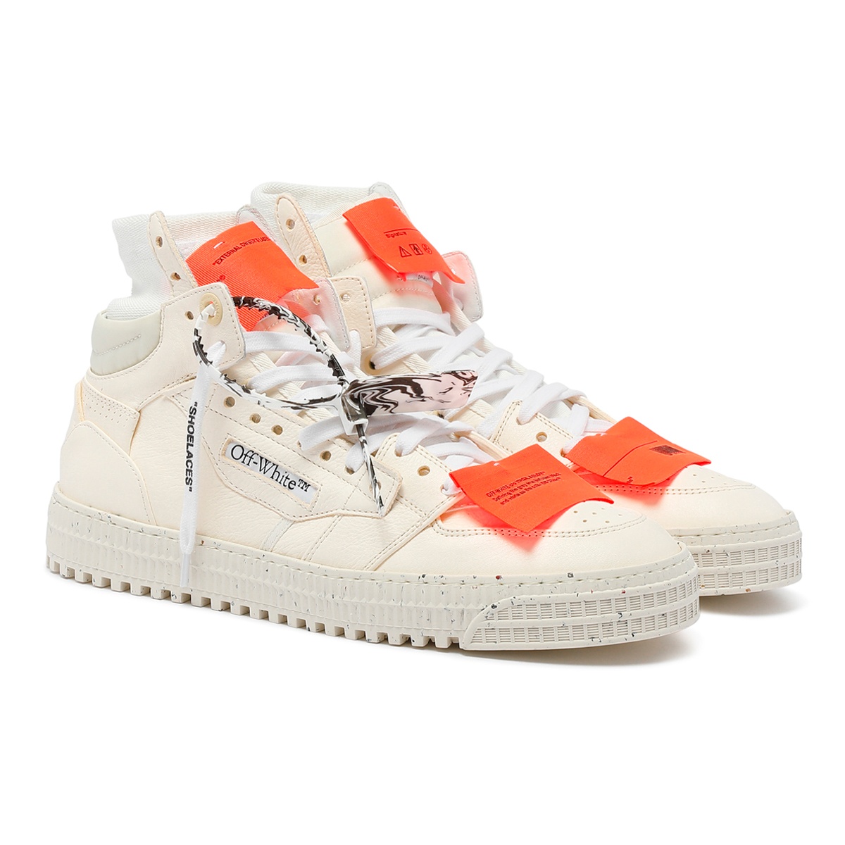 商品Off-White|高帮贴布系带帆布鞋OMIA065F21LEA001-（澳门仓发货）,价格¥4516,第3张图片详细描述