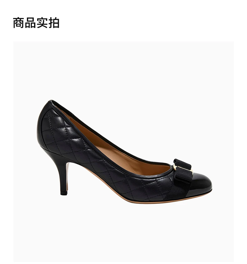 商品Salvatore Ferragamo|Salvatore Ferragamo 菲拉格慕 女士黑色高跟鞋 01-N674-692392,价格¥3271,第4张图片详细描述