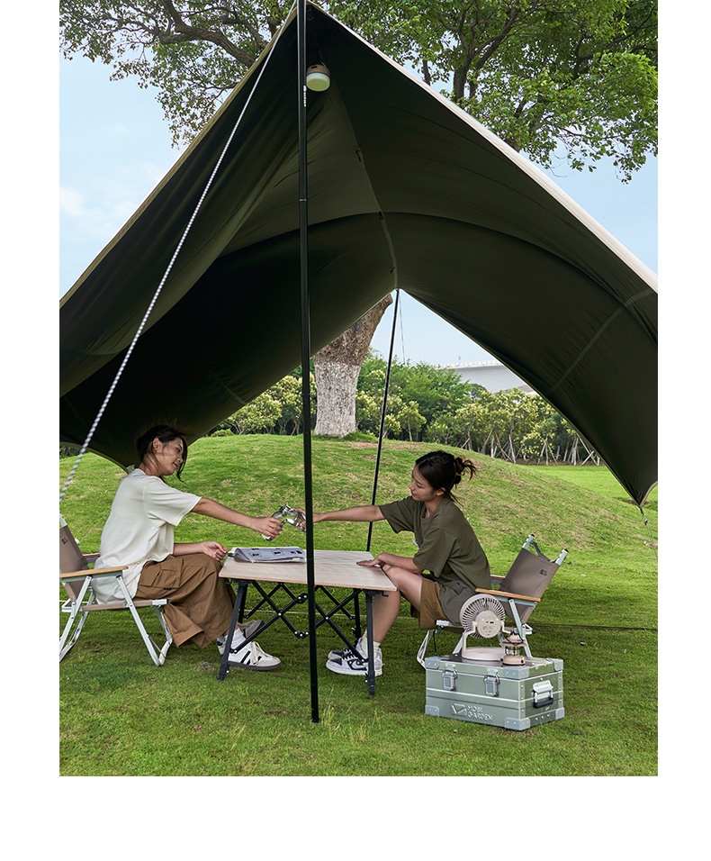 商品[国内直发] MobiGarden|黑胶天幕户外露营防雨防紫外线大尺寸隧道式牛津观庭,价格¥899,第45张图片详细描述