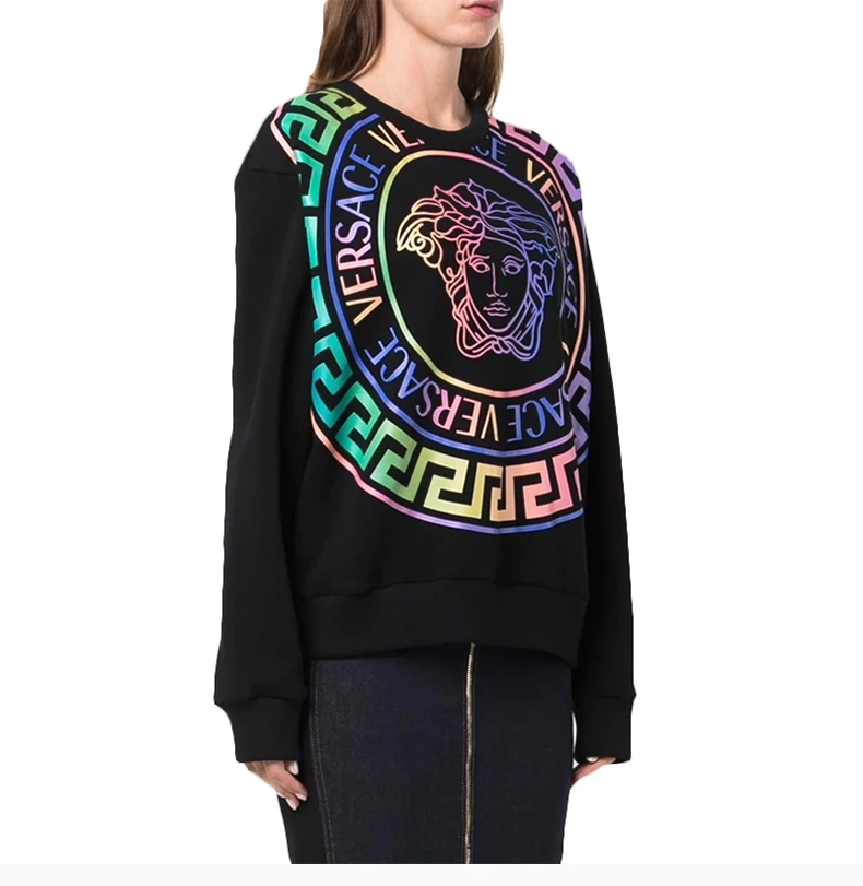 商品[国内直发] Versace|VERSACE 黑色女士卫衣/帽衫 1001574-1A01174-2B070,价格¥6084,第6张图片详细描述