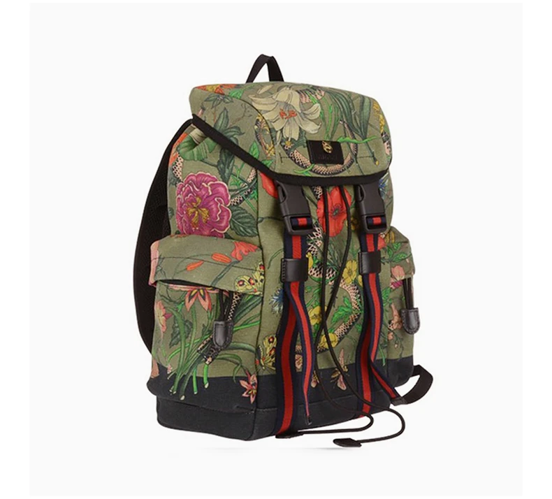 商品[国内直发] Gucci|GUCCI 军绿色男士双肩包 478327-9LNAX-3774,价格¥11727,第5张图片详细描述