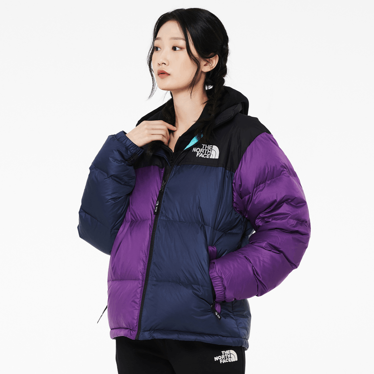 商品The North Face|【Brilliant|北面特惠】北面1996 年男士拼色 Nuptse 夹克 M'S COLOR-BLOCK NUPTSE JACKET DARK_PURPLE NJ1DN75G,价格¥1937,第4张图片详细描述