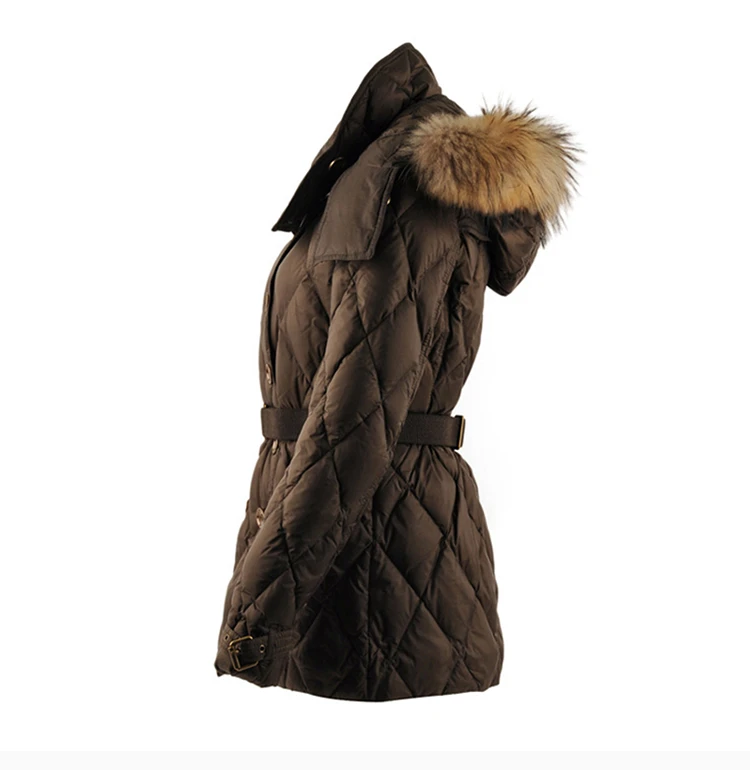 商品[国内直发] Burberry|BURBERRY 棕色女士羽绒服 3933551,价格¥6887,第5张图片详细描述