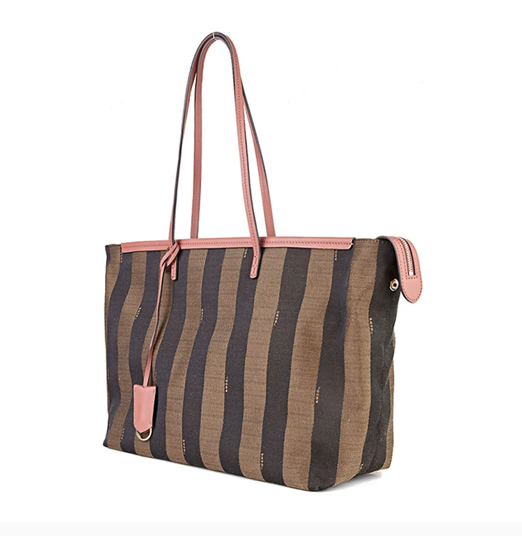 商品[国内直发] Fendi|Fendi 芬迪 棕色PVC女士手提包 8BH185-Q0Z-F0P0F,价格¥6323,第27张图片详细描述
