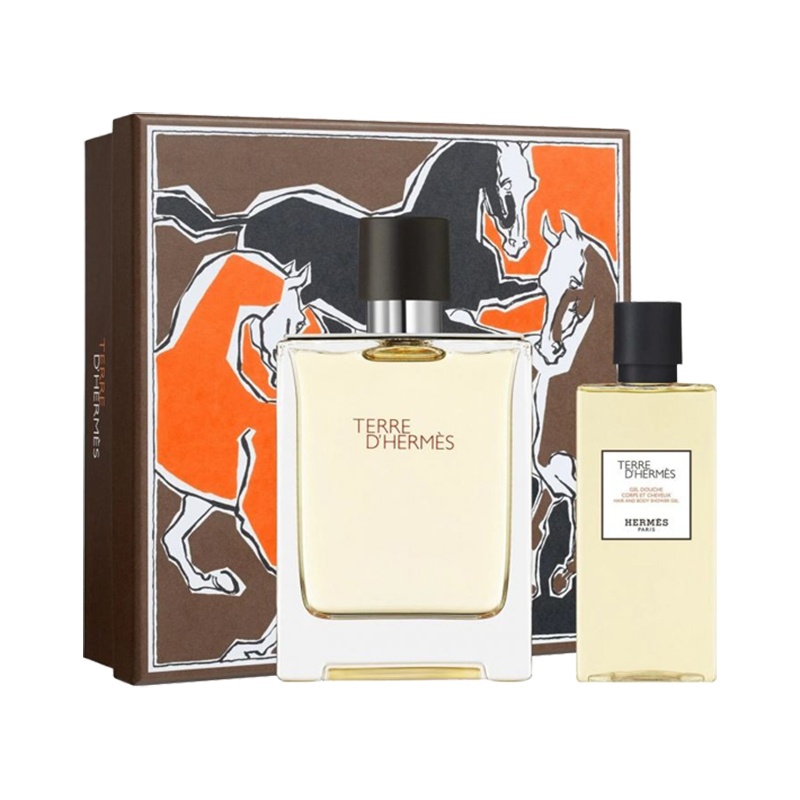 商品Hermes|Hermes爱马仕大地男士淡香水限量套装 淡香水100ml+沐浴露80ml,价格¥654,第3张图片详细描述