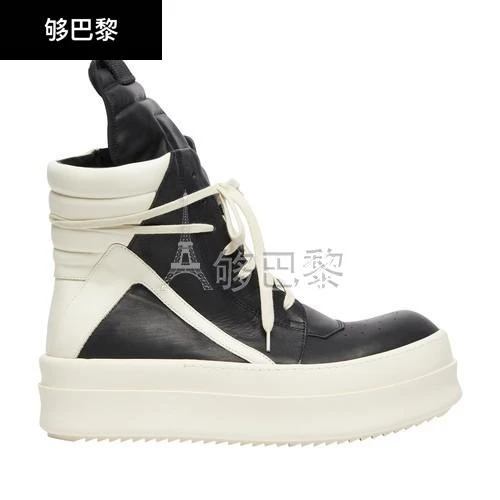 商品Rick Owens|【特惠8.7折】包邮包税【预售7天发货】 RICK OWENS 男士 休闲运动鞋 Mega Bumper Geobasket 运动鞋  OWE44Y33BCK,价格¥7527,第2张图片详细描述