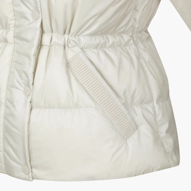 商品【预售商品15�天发货】 DESCENTE|高尔夫系列女性针织混合中长款羽绒服时尚保暖 DO42WFKOO2-LBGG,价格¥2027,第21张图片详细描述