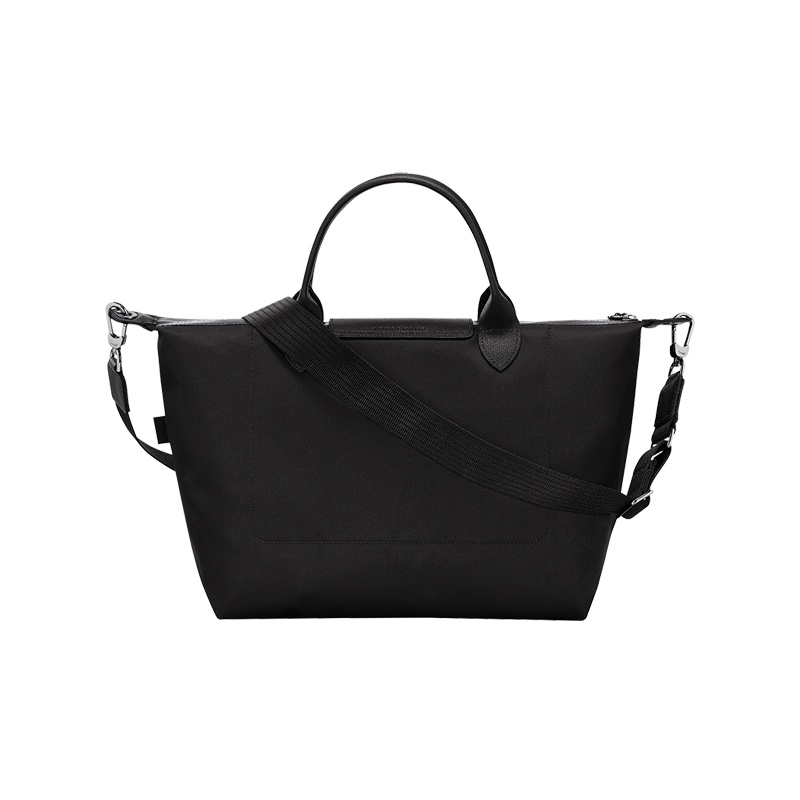 商品Longchamp|珑骧 男士黑色再生聚酰胺帆布大号手提包,价格¥2528,第4张图片详细描述