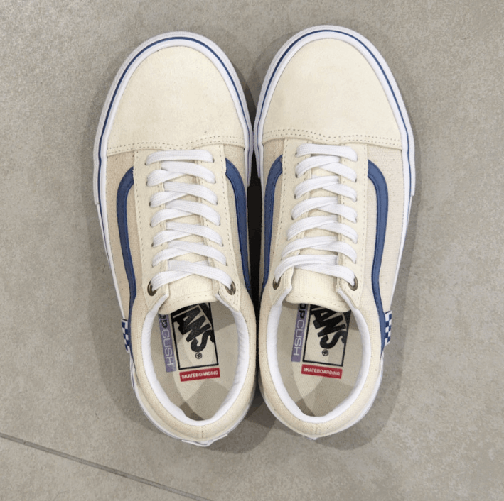 商品Vans|【享贝家】Vans Ols Skool 低帮休闲板鞋 男女同款 白蓝 VN0A5FCBACV（预售，一周后发货）,价格¥301,第1张图片详细描述