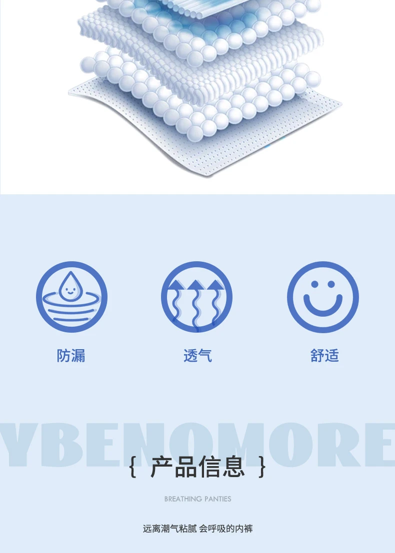 商品[国内直发] YBENOMOR|YBENOMORE男士成人吸水内裤M104g,价格¥298,第7张图片详细描述