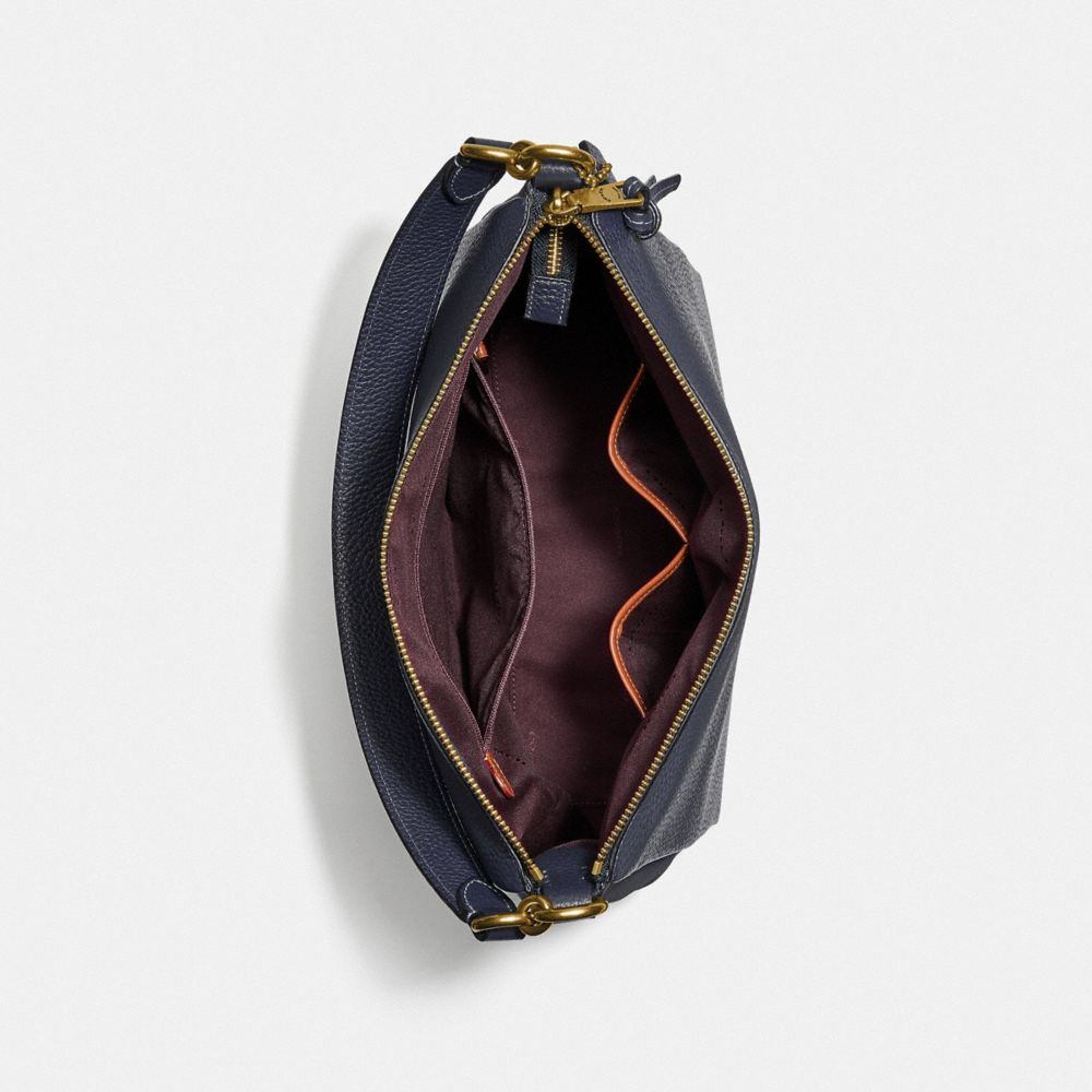 商品[国内直发] Coach|蔻驰女包奢侈品 女士专柜款藏青色荔枝皮手提单肩斜挎包礼物送女友大号 4609 B4BHP,价格¥2066,第10张图片详细描述