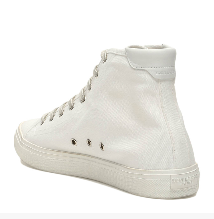 商品Yves Saint Laurent|YSL 圣罗兰 白色男士帆布鞋 606075-GUZ20-9030,价格¥2802,第8张图片详细描述