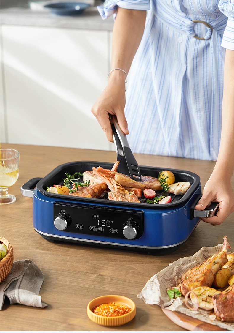 商品[国内直发] Morphy Richards|多功能料理锅电蒸煮炒煎多用锅MR9099家用涮火锅烤肉一体,价格¥827,第35张图片详细描述
