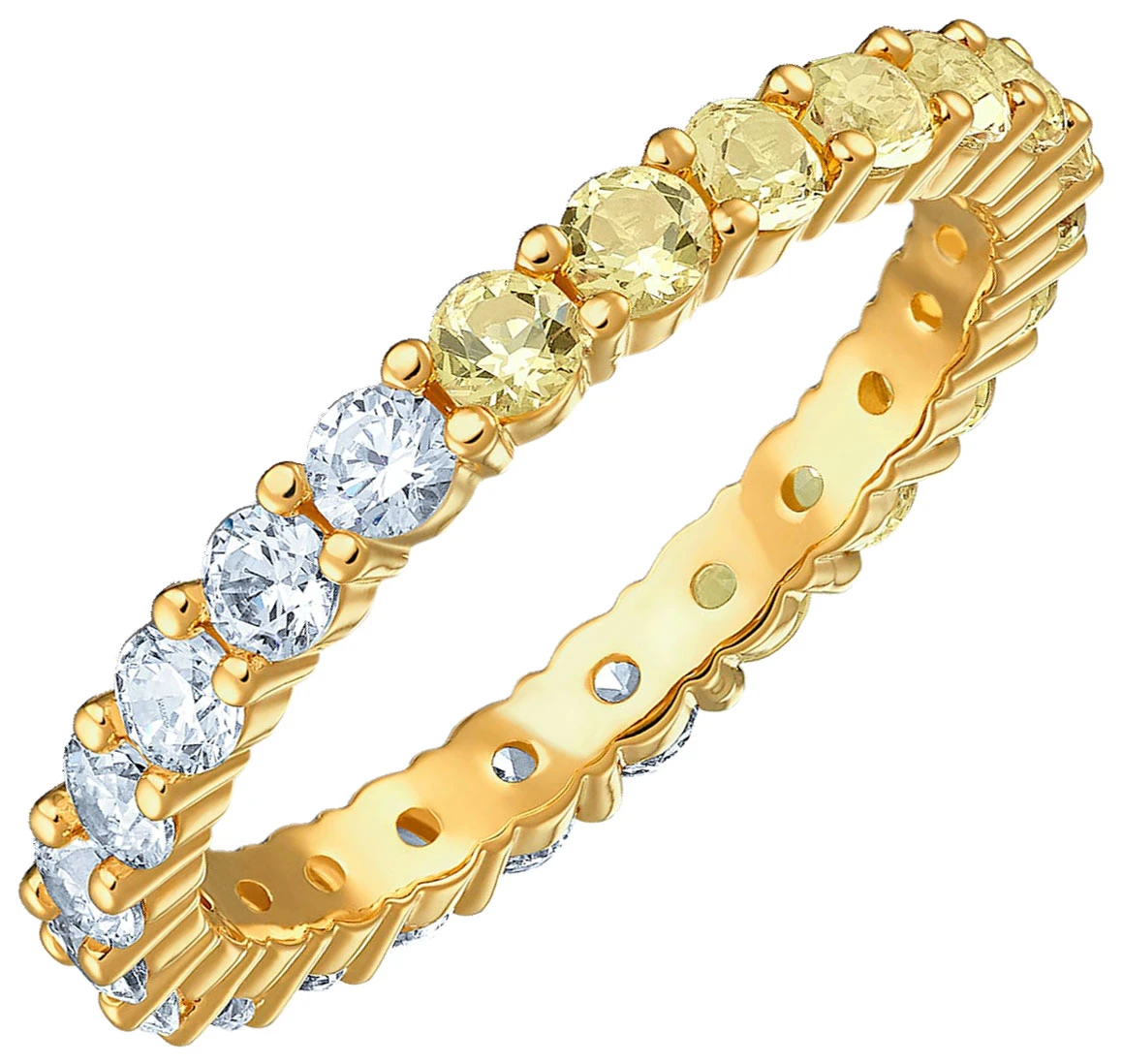 商品Swarovski|SWAROVSKI 女士金色白色金色水晶戒指 5535225,价格¥372,第1张图片详细描述