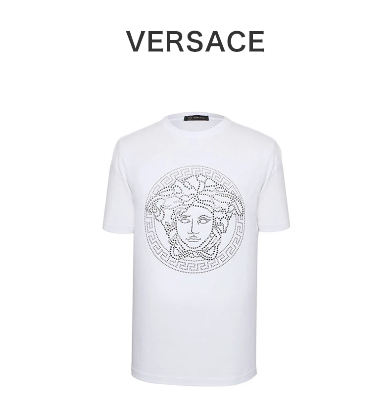 商品Versace|VERSACE 白色男士T恤 A78902-A224620-A911,价格¥3785,第2张图片详细描述