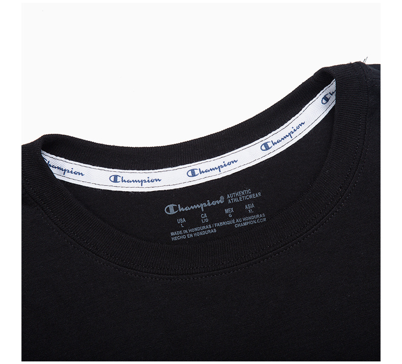 商品CHAMPION|Champion 女士黑色刺绣字母T恤 GT18H-Y08113-001,价格¥99,第9张图片详细描述