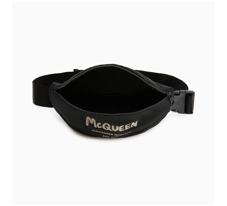 商品[国内直发] Alexander McQueen|ALEXANDER MCQUEEN 黑色男士腰包 683109-1AABW-1073,价格¥2688,第7张图片详细描述