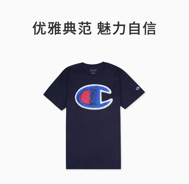 商品[国内直发] CHAMPION|CHAMPION 藏蓝色男士T恤 GT23H-586317-031,价格¥79,第1张图片详细描述