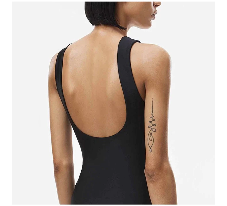 商品Alexander Wang|ALEXANDER WANG 黑色女士连衣裙 4CC3216132-001,价格¥1675,第5张图片详细描述