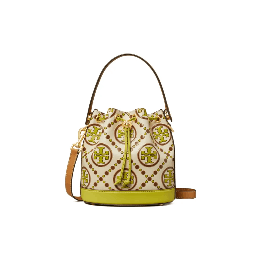 商品[国内直发] Tory Burch|汤丽柏琦 TB女包TB水桶包 T MONOGRAM水桶包单肩包手提包142935-250,价格¥3900,第11张图片详细描述