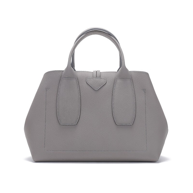 商品[国内直发] Longchamp|【现货】珑骧 LONGCHAMP新款女士ROSEAU系列30中号牛皮革竹节扣可拆卸肩带手提单肩斜挎包比格包 灰色棕色黑色10058 HPN P55,价格¥2378,第7张图片详细描述