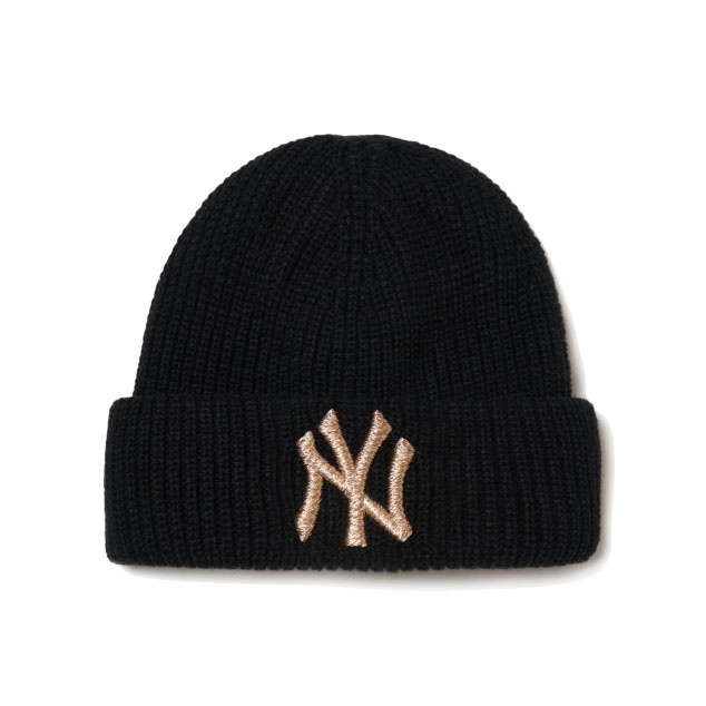 商品MLB|【享贝家】MLB秋冬新款NYlogo男女款毛线帽保暖防风米色\黑色\粉红色均码3ABNM0716-50BGS-FREE,价格¥198,第3张图片详细描述