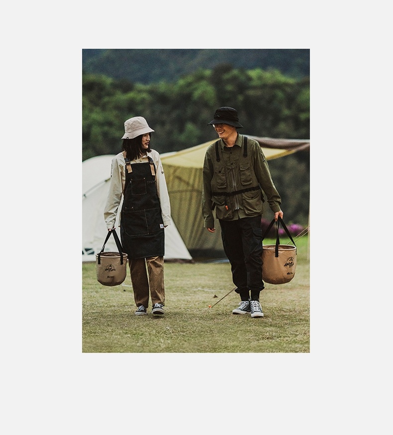 商品[国内直发] MobiGarden|旅行可折叠水盆旅游洗脸盆洗衣袋泡脚桶便携式户外露营水桶,价格¥45,第19张图片详细描述