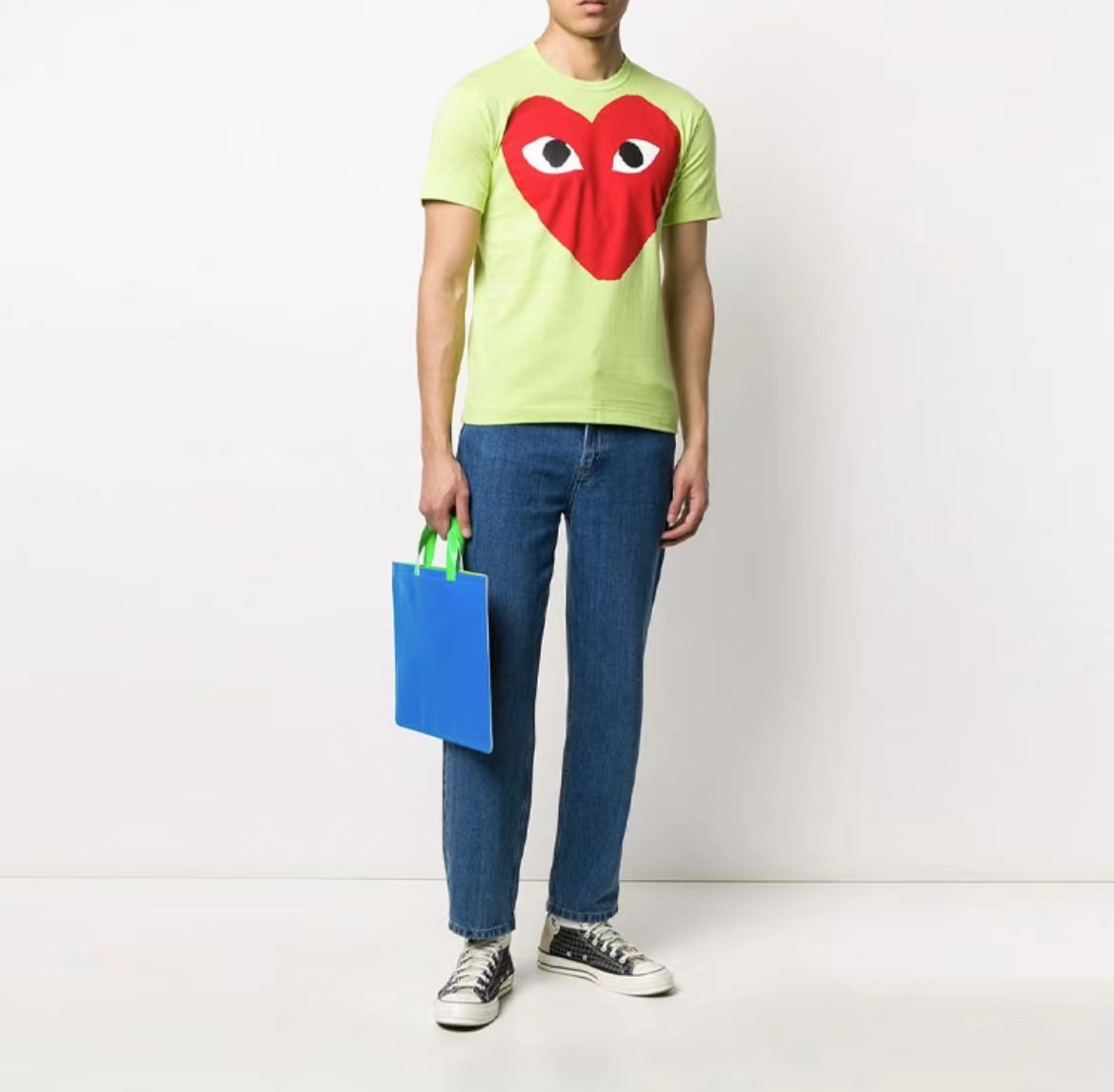 商品Comme des Garcons|红色爱心短袖绿色短袖AZ-T274-051（澳门仓发货）,价格¥820,第4张图片详细描述