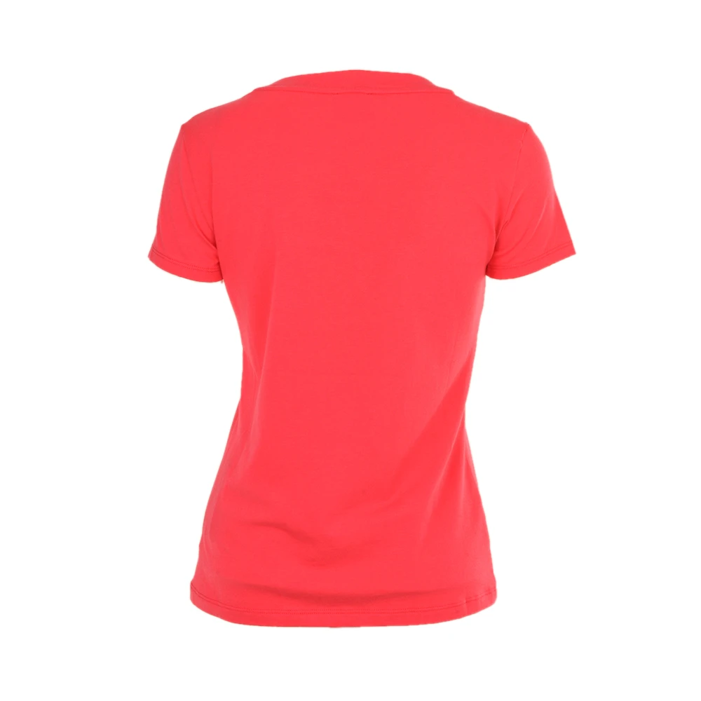 商品Emporio Armani|Emporio Armani 安普里奥 阿玛尼 桃红色棉氨纶女士T恤 3YTT81-J12Z-1445,价格¥426,第4张图片详细描述