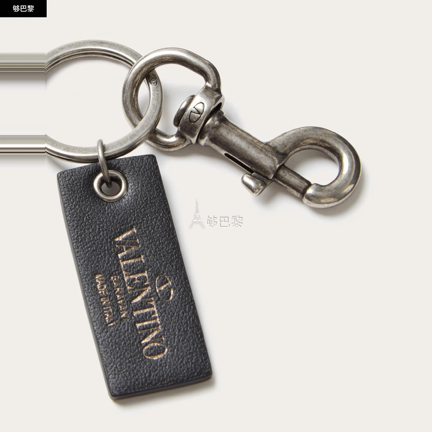 商品Valentino|包邮包税【预售7天发货】 VALENTINO华伦天奴 24春夏 男士 钥匙扣 PORTE-CLÉS VLOGO SIGNATURE XY2P0R81KVI_S13,价格¥2028,第6张图片详细描述