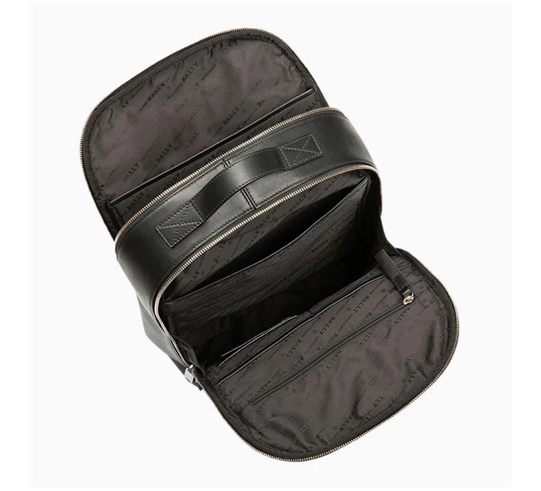 商品Bally|BALLY 男士纯色牛皮双肩包6231723,价格¥4859,第5张图片详细描述