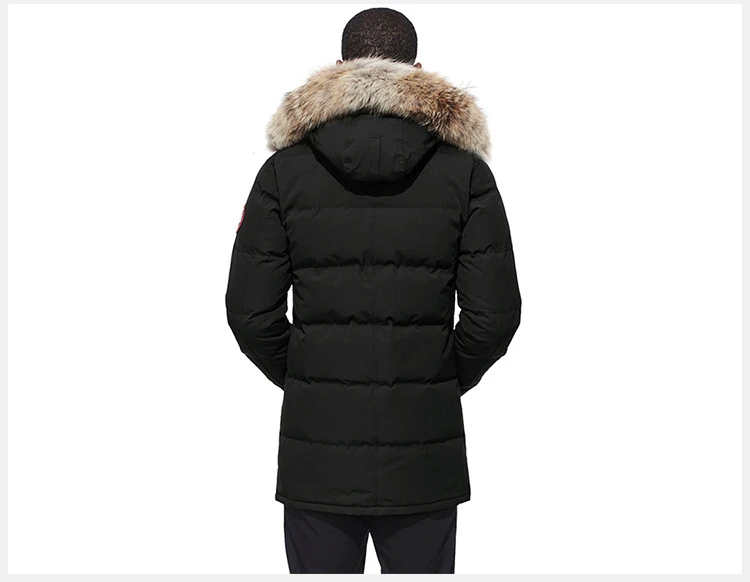 商品[国内直发] Canada Goose|Canada Goose 加拿大鹅 男士连帽拉链羽绒服 3805M-BLACK,价格¥9573,第5张图片详细描述