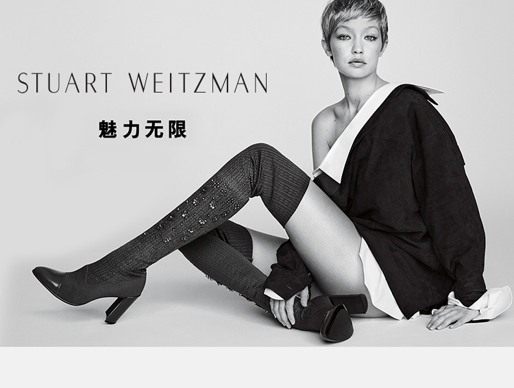 商品[国内直发] Stuart Weitzman|Stuart Weitzman 女士黑色山绒面革长筒靴 TIELAND-SUEDEBLACK,价格¥3391,第1张图片详细描述