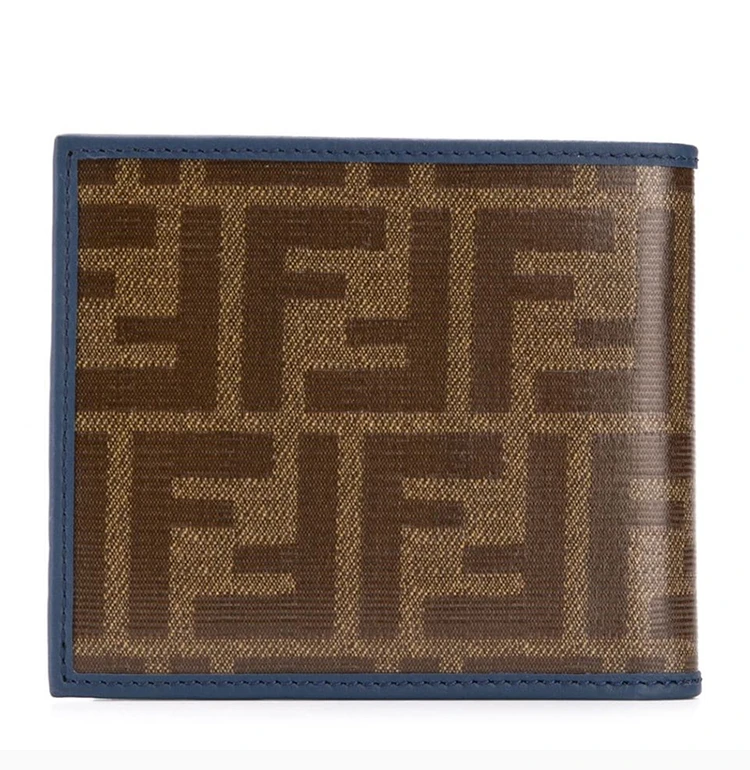 商品Fendi|FENDI 咖色男士短款钱夹 7M0169-A5K4-F1657,价格¥984,第6张图片详细描述