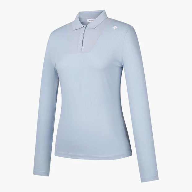 商品【预售商品15天发货】 DESCENTE|高球系列女性高性能混合长袖T恤适合多种场合穿着 DP12WFTL23-LBLG,价格¥893,第13张图片详细描述