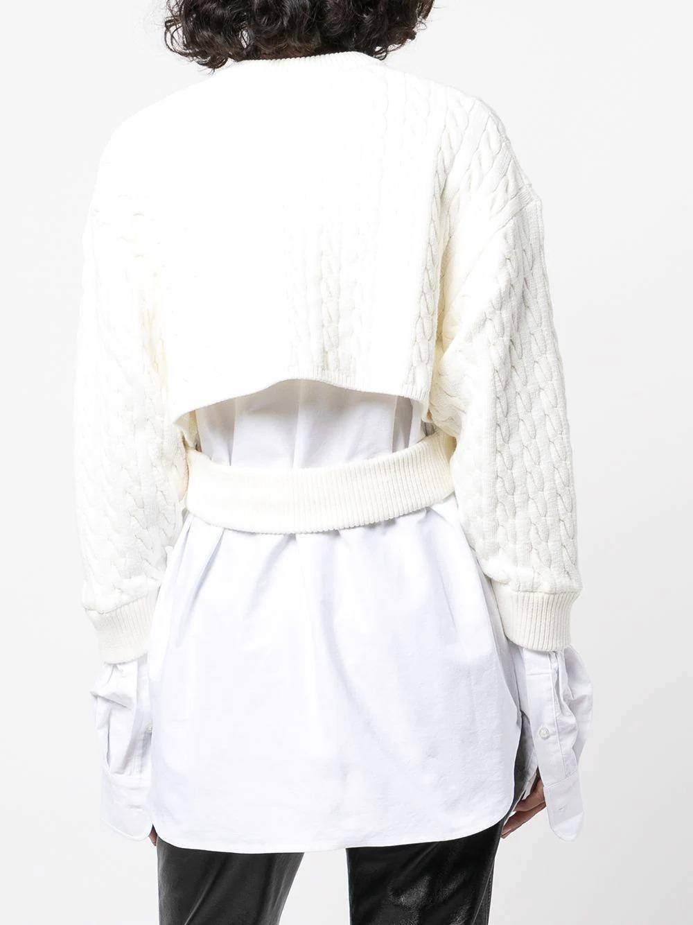 商品Alexander Wang|ALEXANDER WANG 白色女士衬衫 4KC3213020-283,价格¥2885,第4张图片详细描述