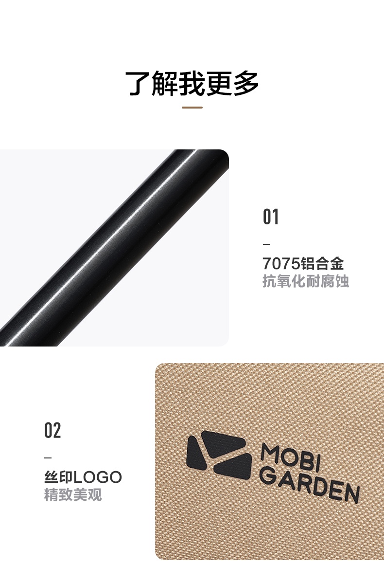 商品[国内直发] MobiGarden|户外露营轻量舒适可折叠椅公园休闲便携单人懒人椅靠背椅,价格¥140,第24张图片详细描述