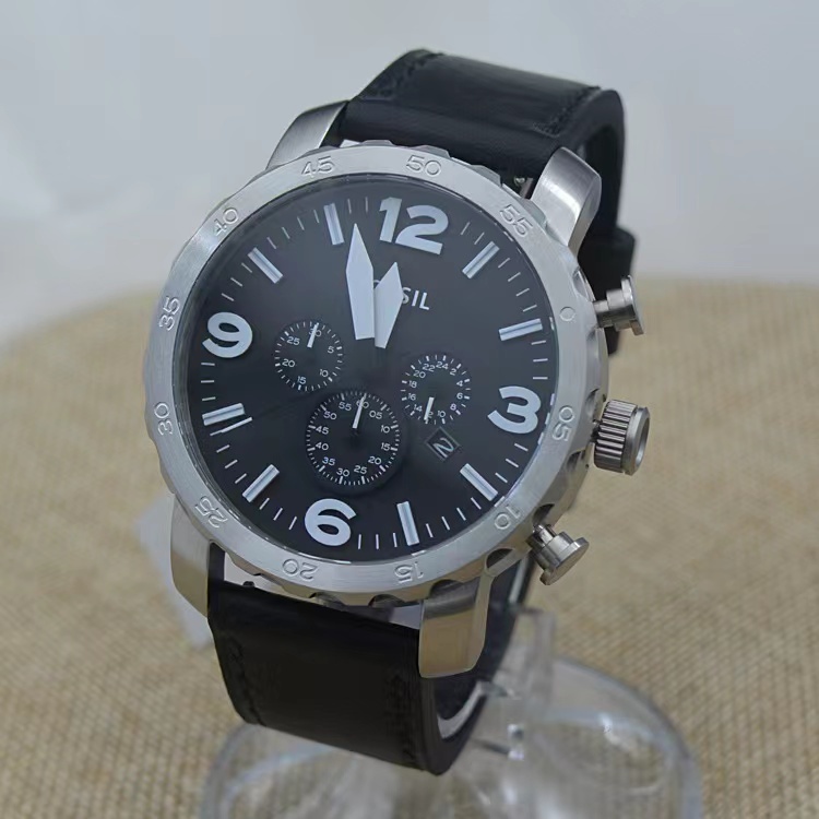 商品[国内直发] Fossil|FOSSIL手表皮带三眼计时石英大男表JR1487JR1354JR1504JR1401包邮,价格¥602,第14张图片详细描述