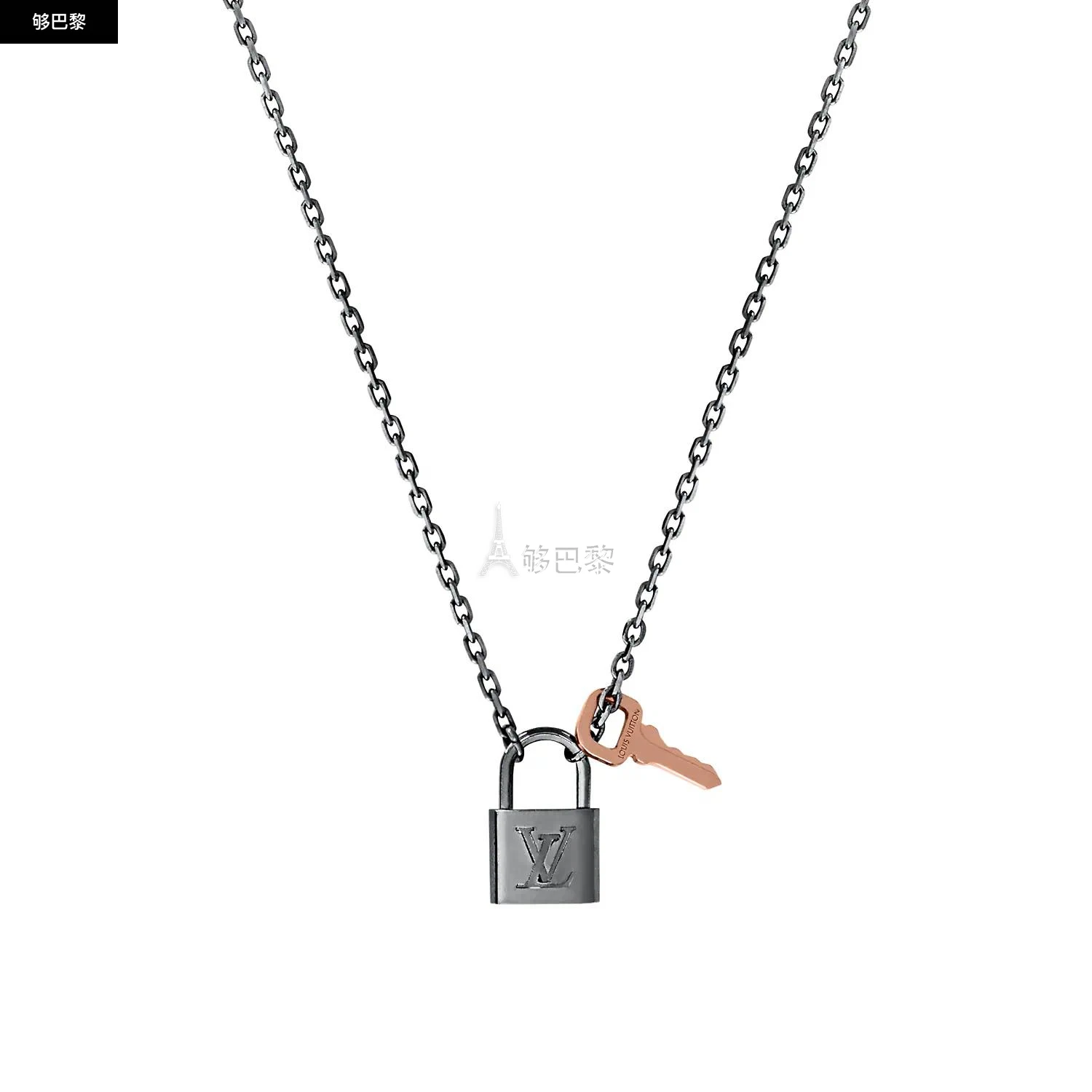 商品Louis Vuitton|【预售】 LV路易威登 24秋冬 男士 吊坠 LV PADLOCK 项链 M01149,价格¥5233,第5张图片详细描述